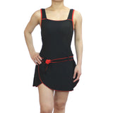 Swimwear Sleeveless With Skirt Black